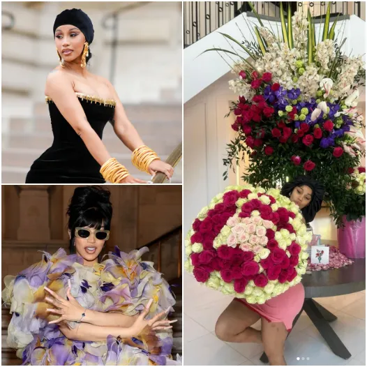 Cardi B regenerates the elegance: The classic color scheme at the entrance makes fans fascinated