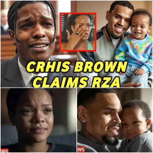 Asap Rocky Left SPEECHLESS after RiRi Hands Over RZA to Chris Brown as his Real Dad