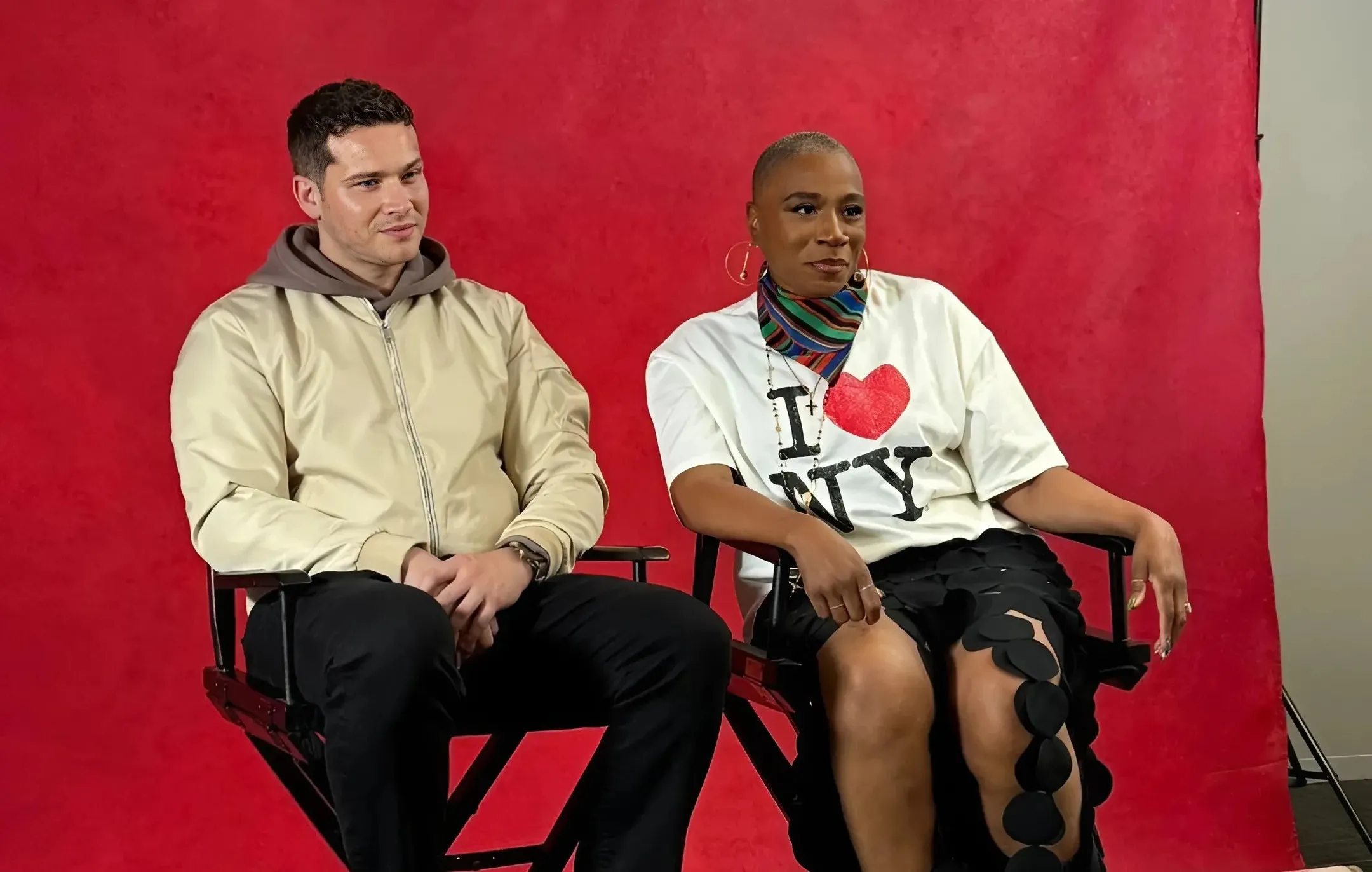 Oliver Stark & Aisha Hinds Talk Breaking on Set, TV Faves & More (VIDEO)