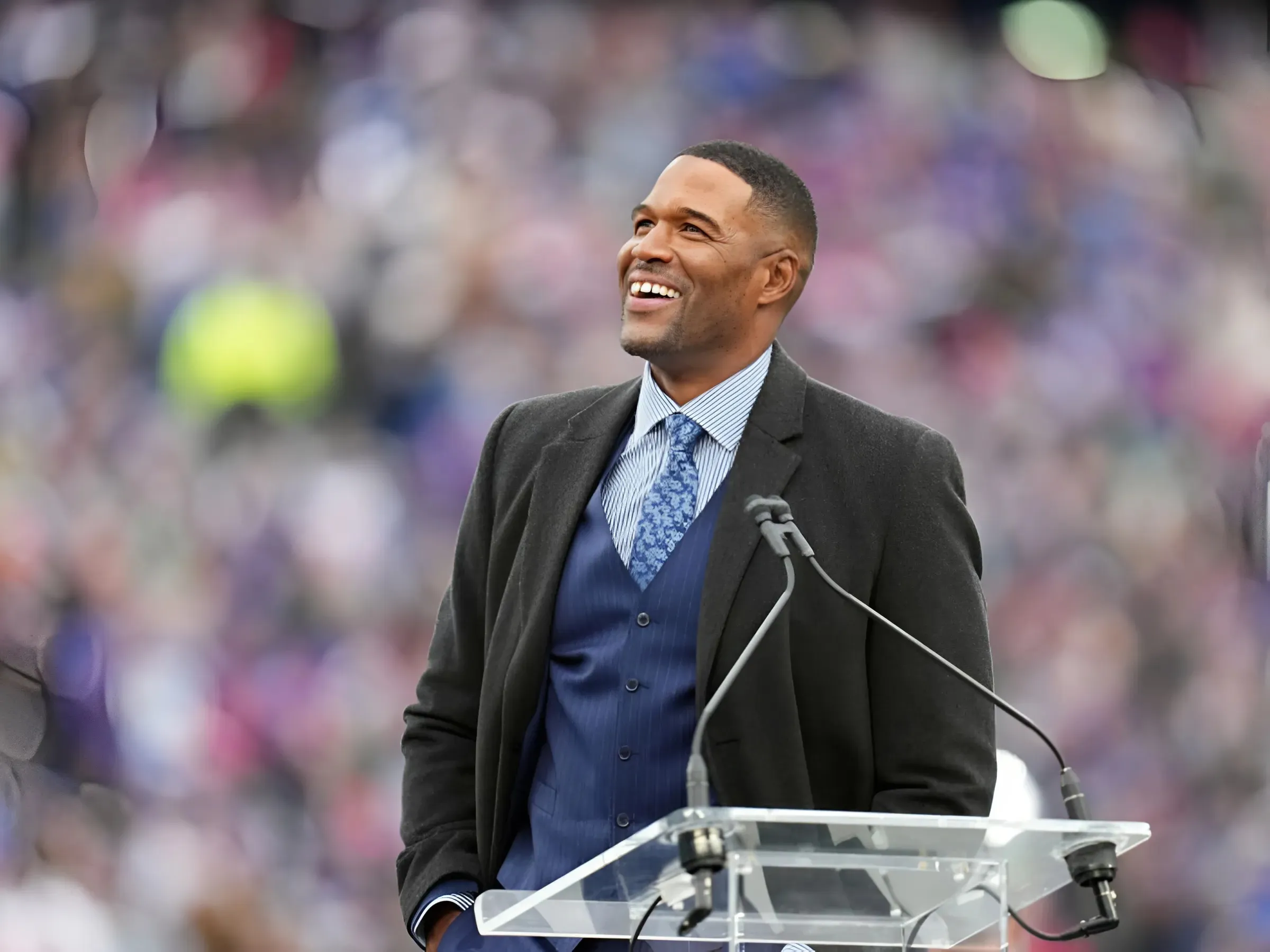 Giants Legend Michael Strahan Helps Jay Harris Make Sad Announcement