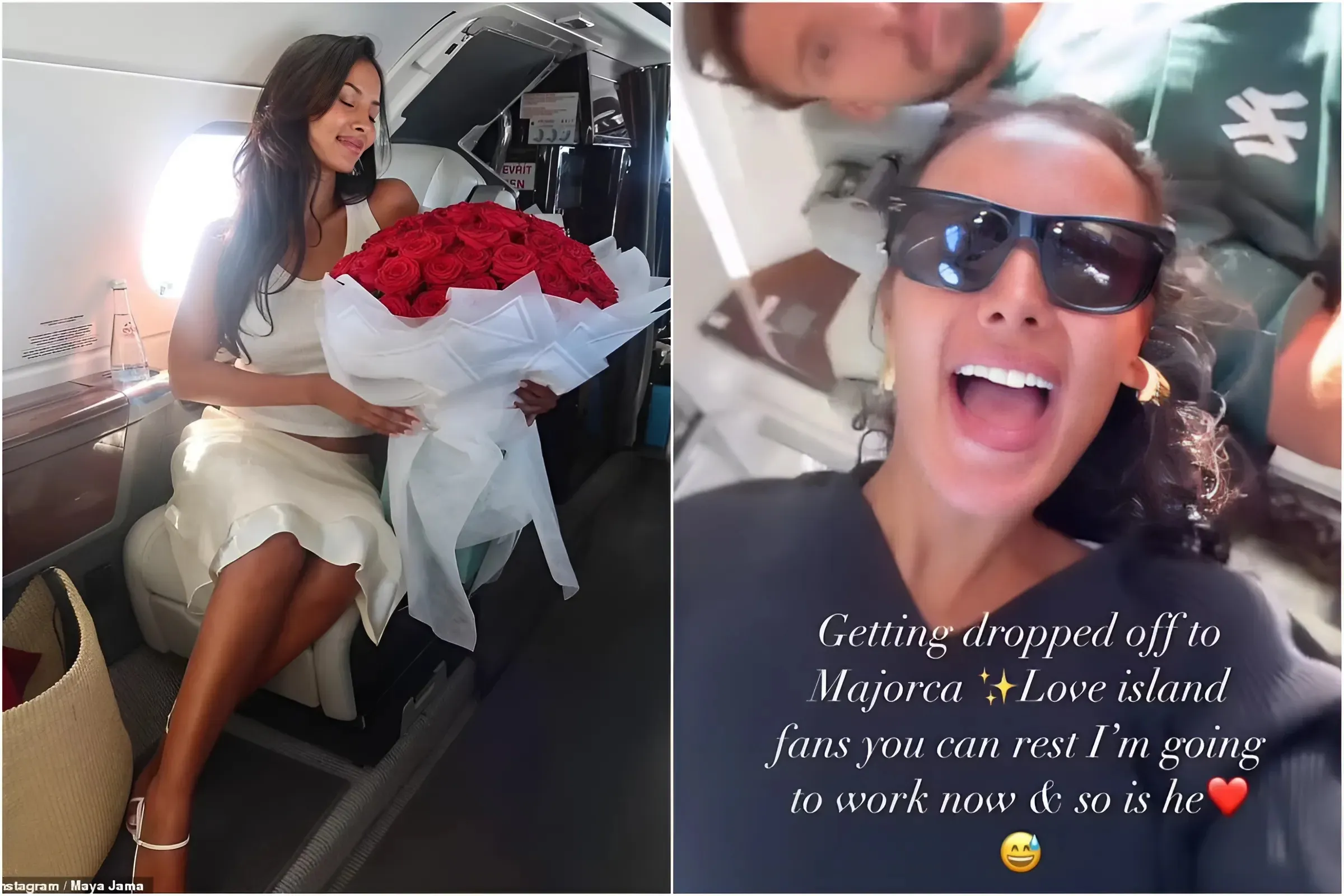 Maya Jama Takes Private Jet to Work as She Starts Filming Love Island After Romantic Trip with Boyfriend Ruben Dias trucc