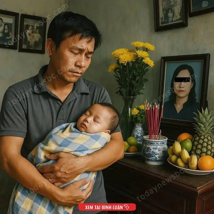 Vợ mấ;t 49 ngày, chồng bỗng nhận được cuộc gọi từ bệnh viện đến đón con, đến nơi thì h;ốt h;oảng…