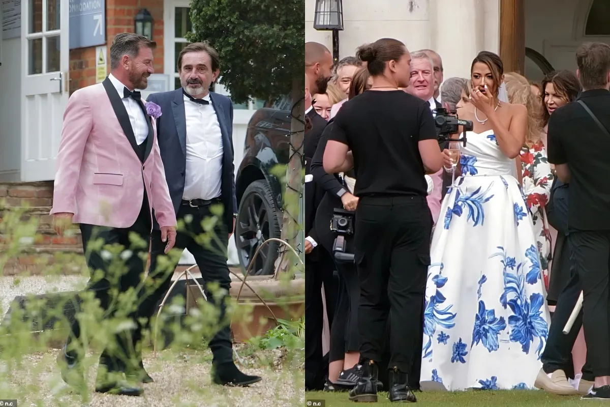 Nick Knowles and Katie Dadzie are MARRIED! Presenter, 62, ties the knot with lingerie boss bride, 34, who stuns in quirky blue and white floral wedding dress during six-figure ceremony liennhi