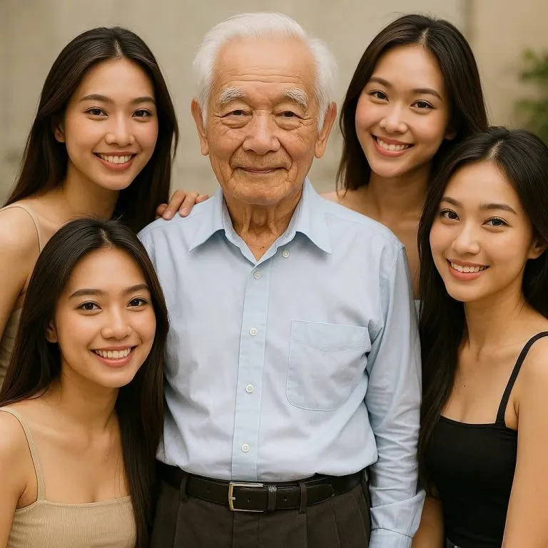 Người cha dượng nuôi 4 cô con gái xinh đẹp của vợ đã m/ất và cái kết thật bất ngờ 20 năm sau