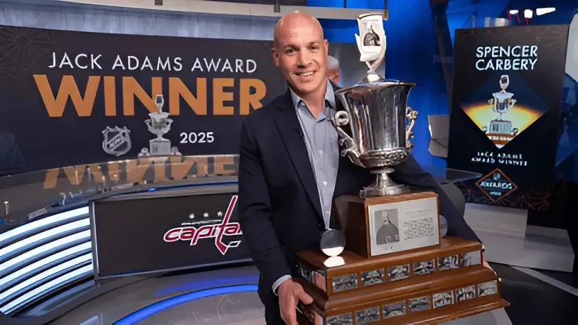 Carbery Leads Capitals to Glory, Wins Prestigious Jack Adams Award for Top Coach trucc