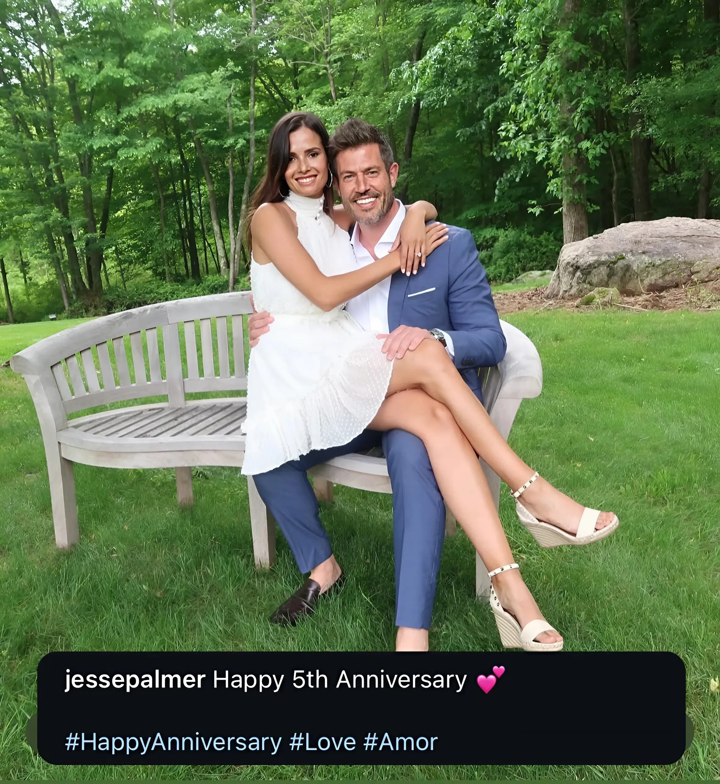 Jesse Palmer celebrates 5th wedding anniversary with wife Emely Palmer Jesse Palmer celebrates 5th wedding anniversary with wife Emely Palmer