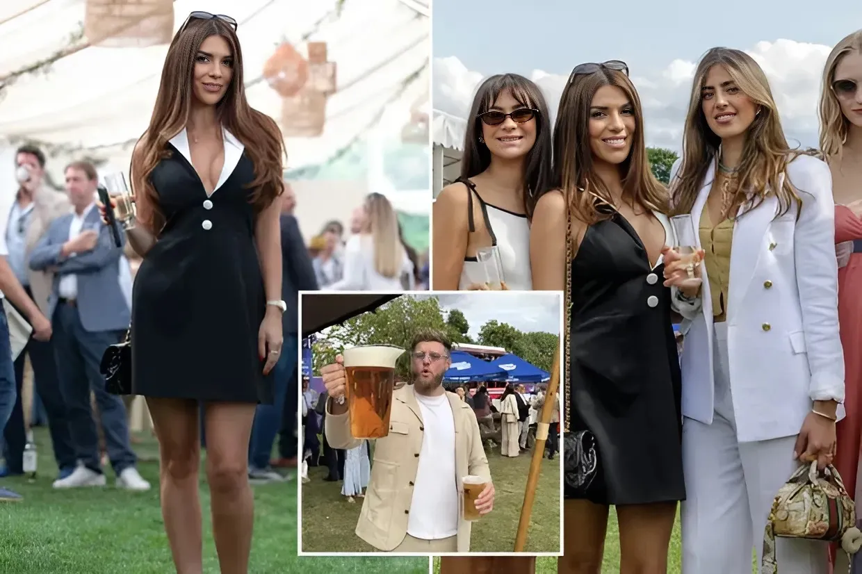 Newly single Love Island star Ekin-Su shows ex Curtis Pritchard what he’s missing in plunging dress at Polo event