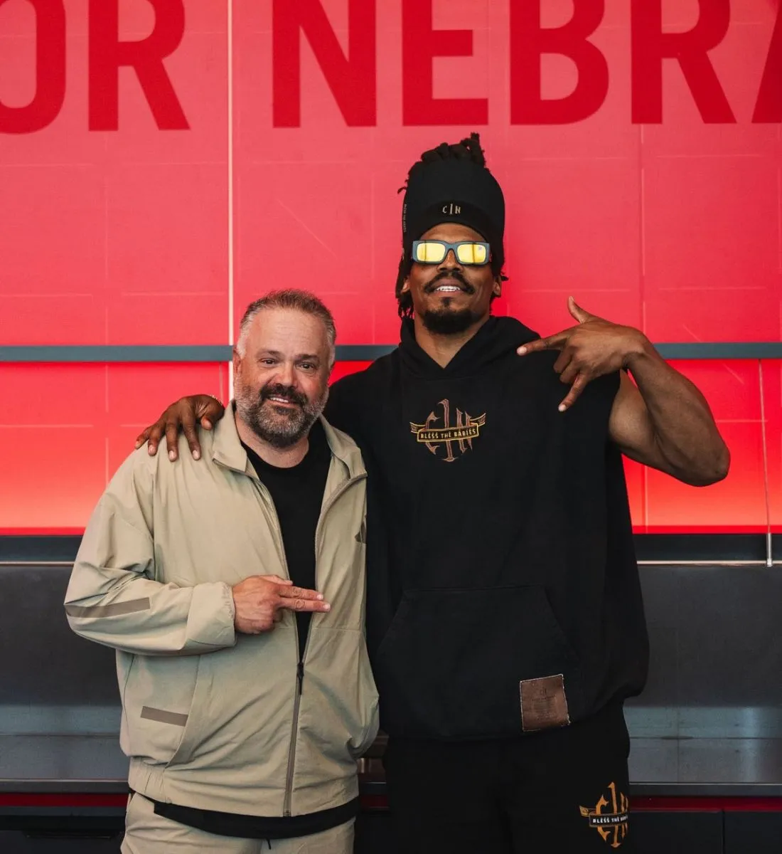 Former Panthers HC Matt Rhule reunites with franchise great Cam Newton