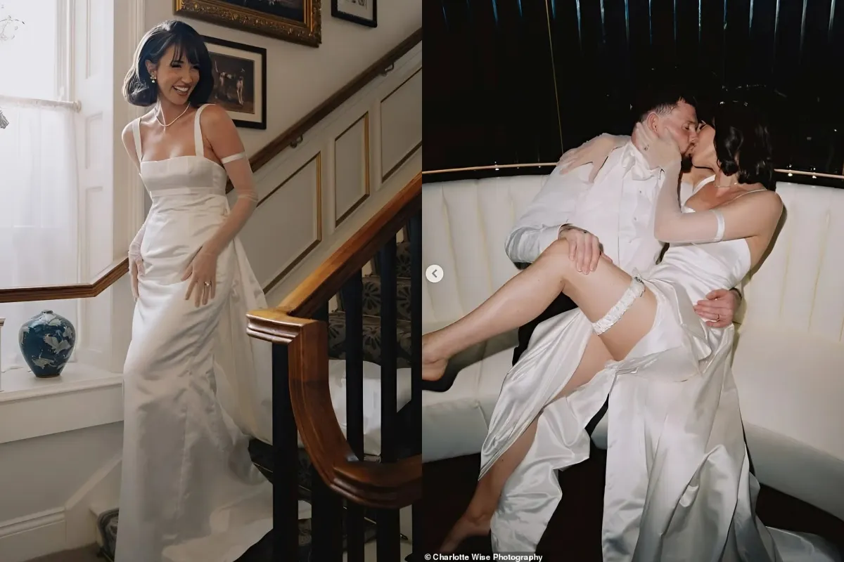 Megan McKenna looks radiant as she shows off her second wedding dress during romantic nuptials to husband Oliver Burke liennhi