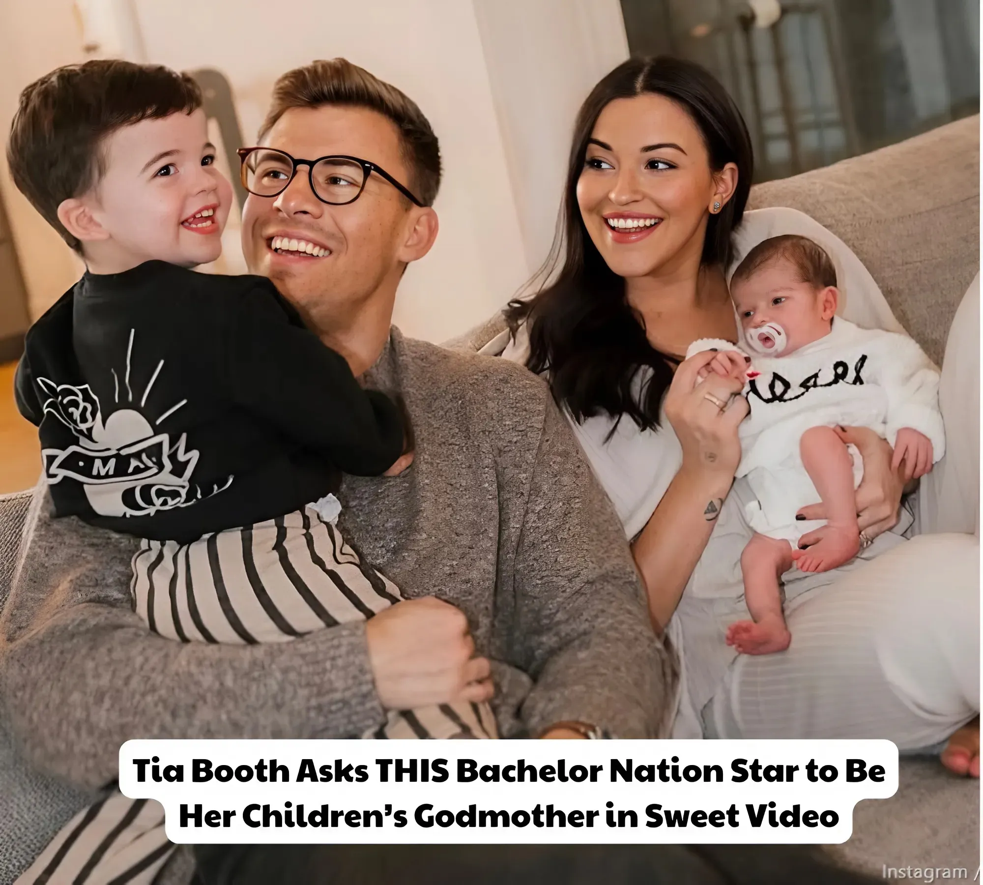 Tia Booth Asks THIS Bachelor Nation Star to Be Her Children’s Godmother in Sweet Video