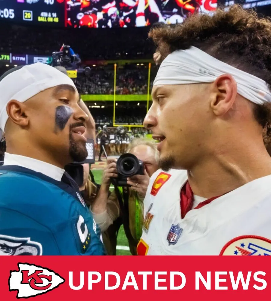 Patrick Mahomes Caught Desperately Trying To Copy Jalen Hurts After Losing To Him In The Super Bowl