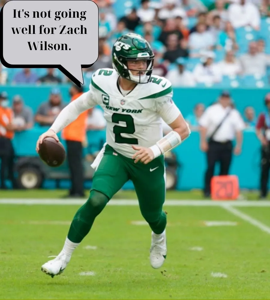 Zach Wilson’s Dolphins stint already spiraling after brutal spring struggles