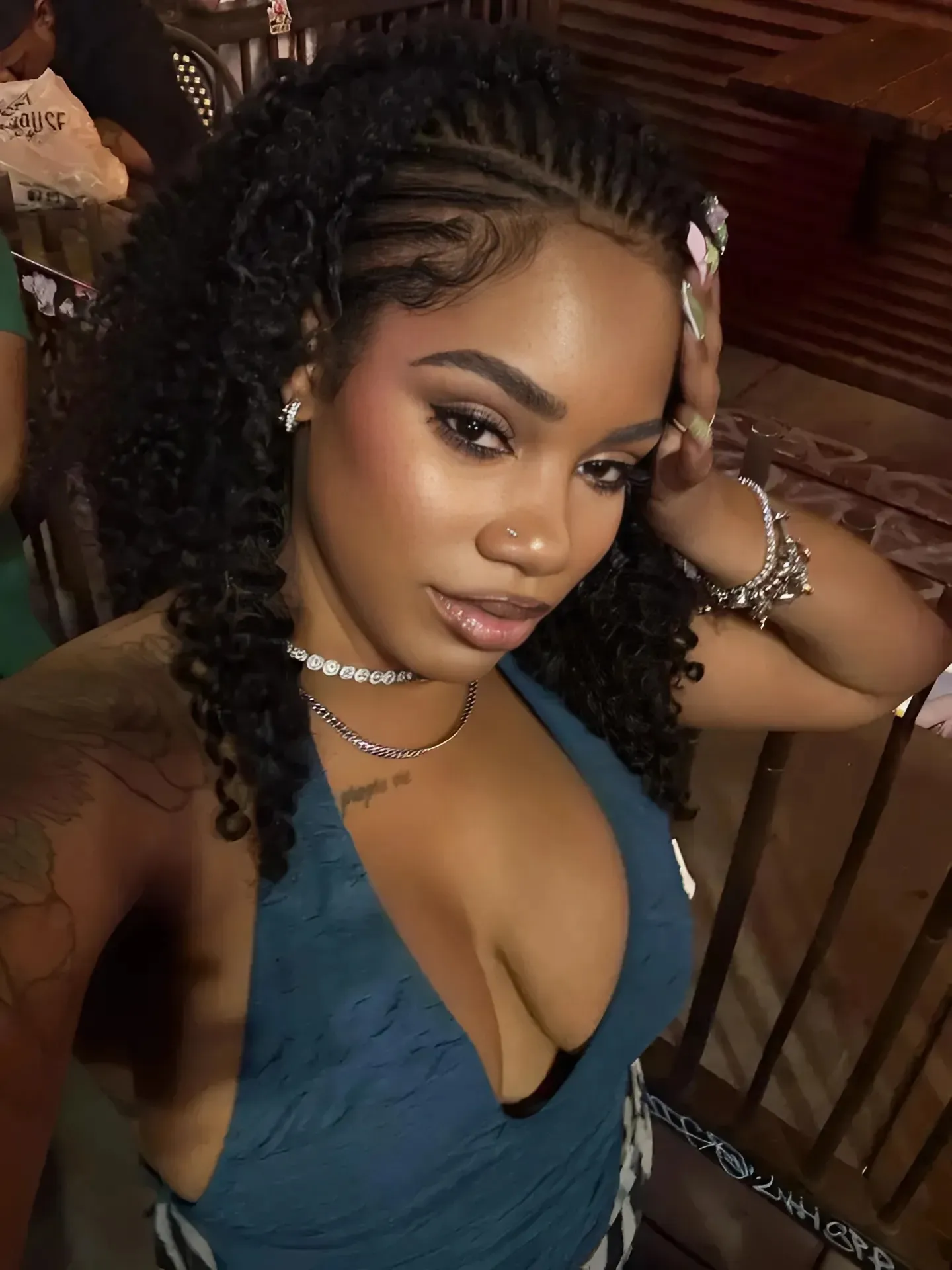 Teen Mom Ashley Jones rocks plunging crop top and zebra mini-skirt on night out in Las Vegas