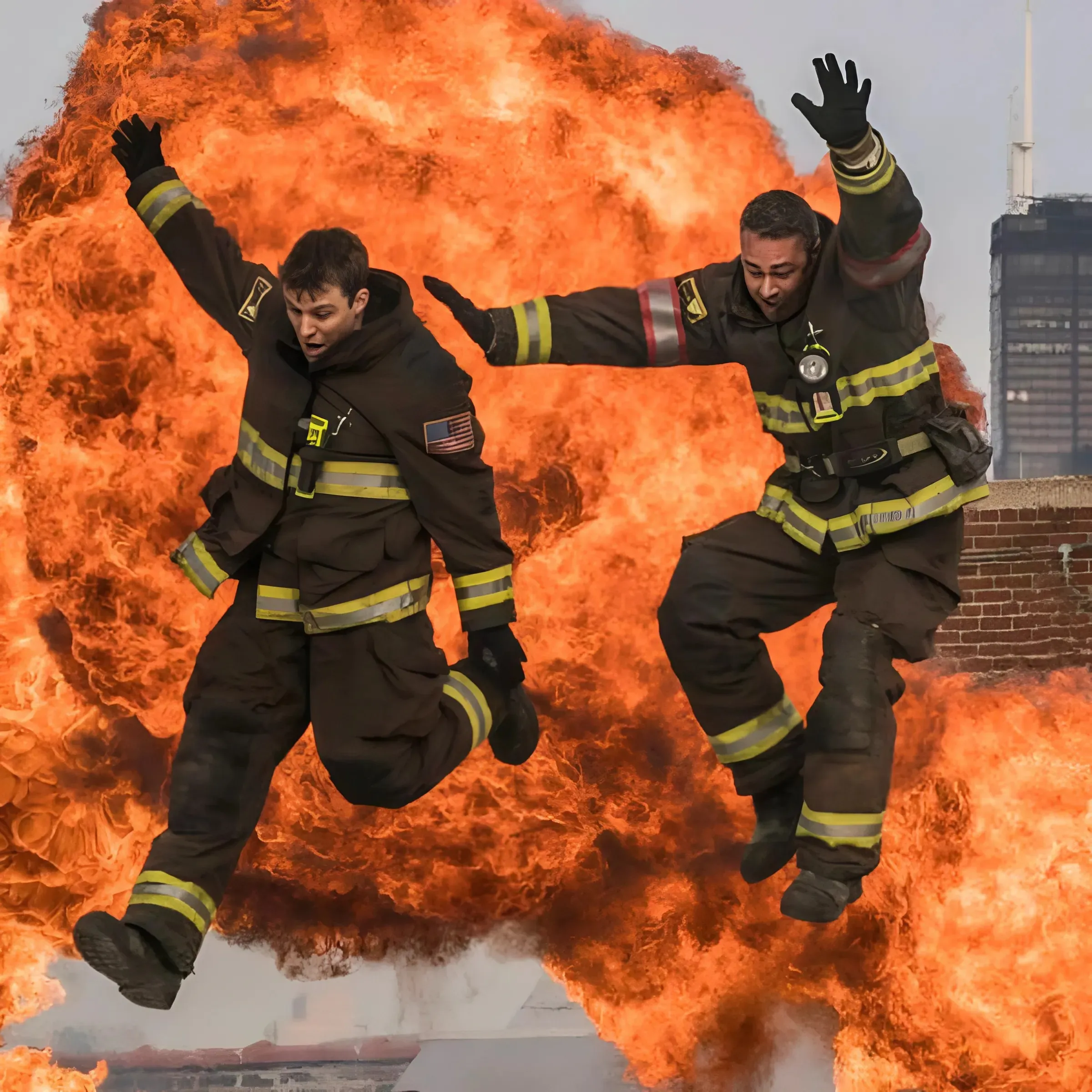 Severide & Casey Jumping Off a Roof to Escape an Explosion Is Peak Chicago Fire