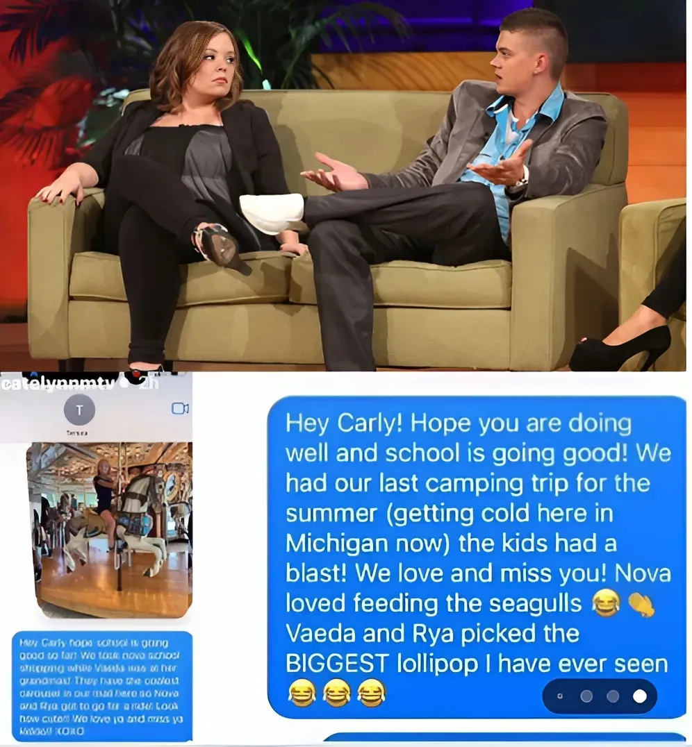 ‘Teen Mom’: Catelynn Lowell Shares Texts That Led to Carly’s Adoptive Mom, Teresa, Blocking Her