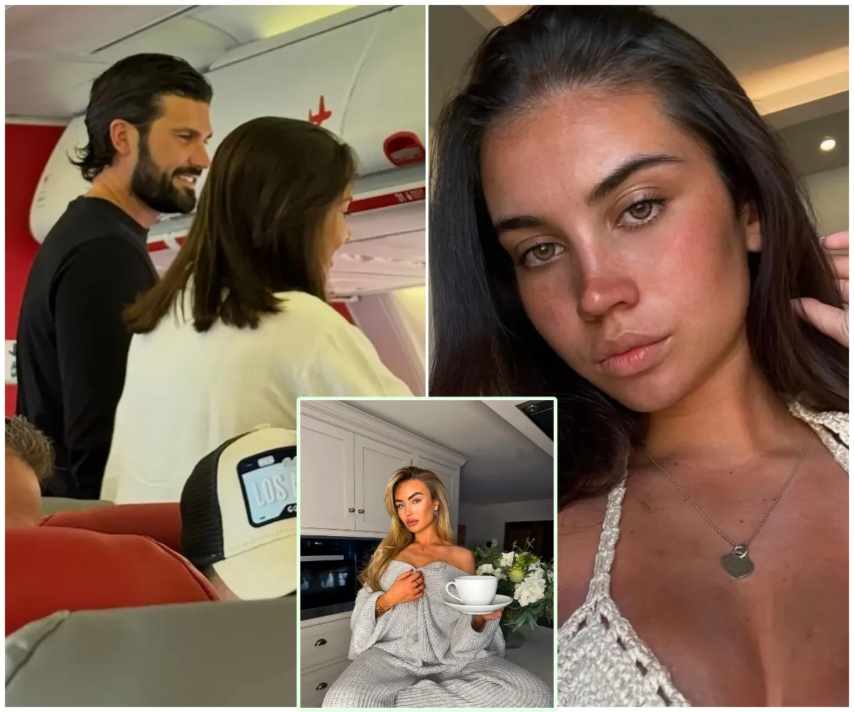 “There were sparks flying” – TOWIE chaos erupts as Dan Edgar flirts with stunning brunette on cast flight to Portugal while ex Ella Rae Wise watches on, ‘fuming’ from just a few seats away - suong
