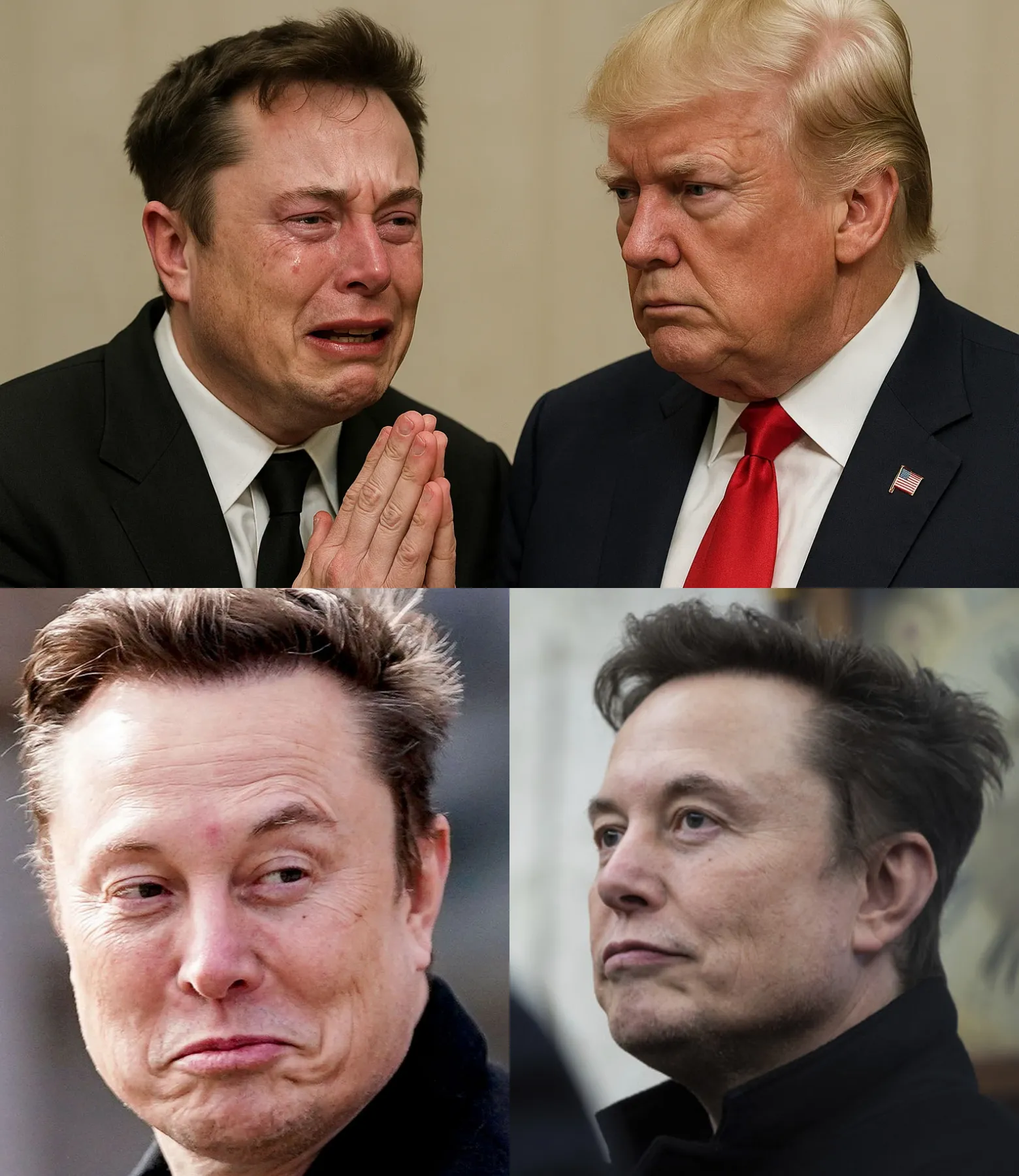 Elon Musk Breaks Down in Regret Over His Reckless Posts, Begs President Trump for Forgiveness