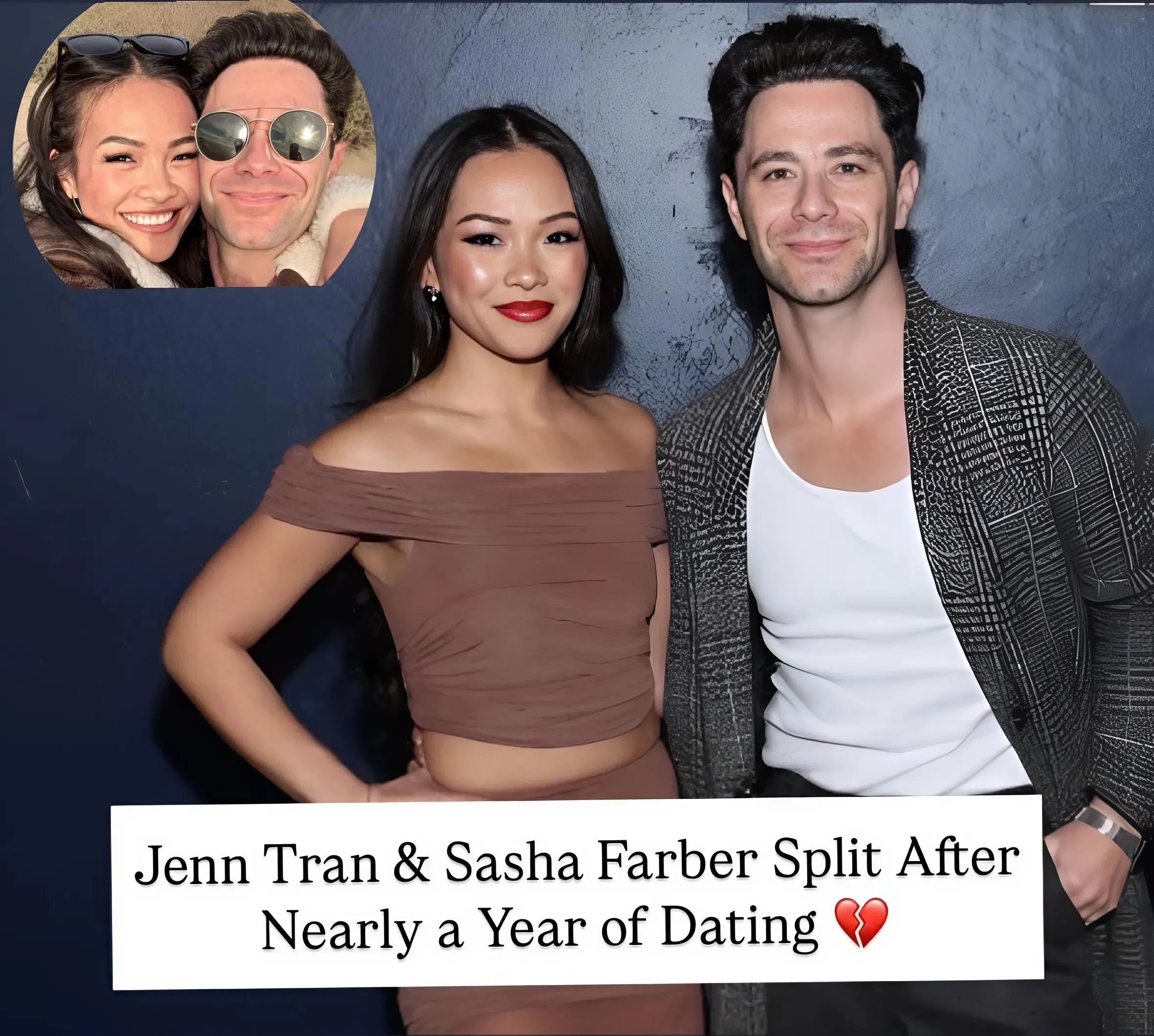 Bachelorette Jenn Tran and DWTS pro boyfriend Sasha Farber split as he posts then quickly deletes message to fans