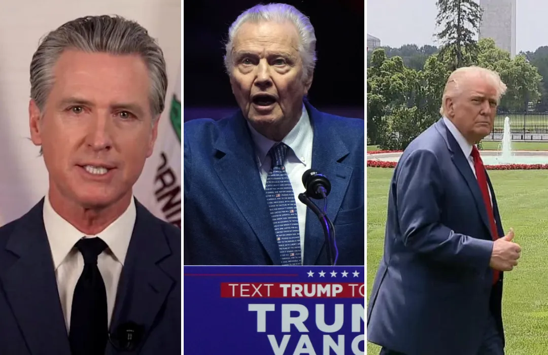 Jon Voight Calls Out Gavin Newsom for Blaming Trump Amid LA Riots, Defends National Guard Deployment