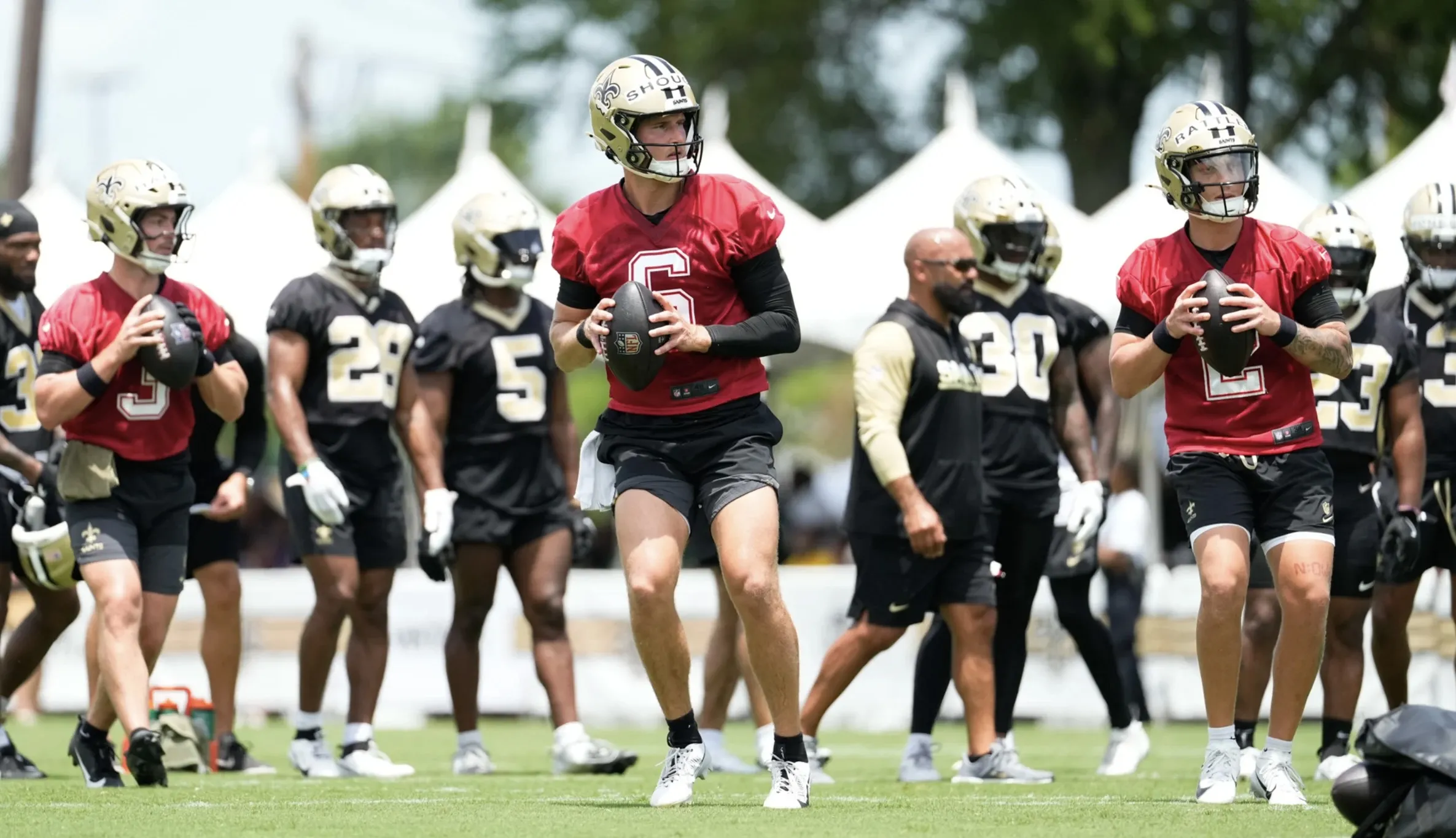 Potential Tyler Shough Replacement Spotted At Saints Minicamp