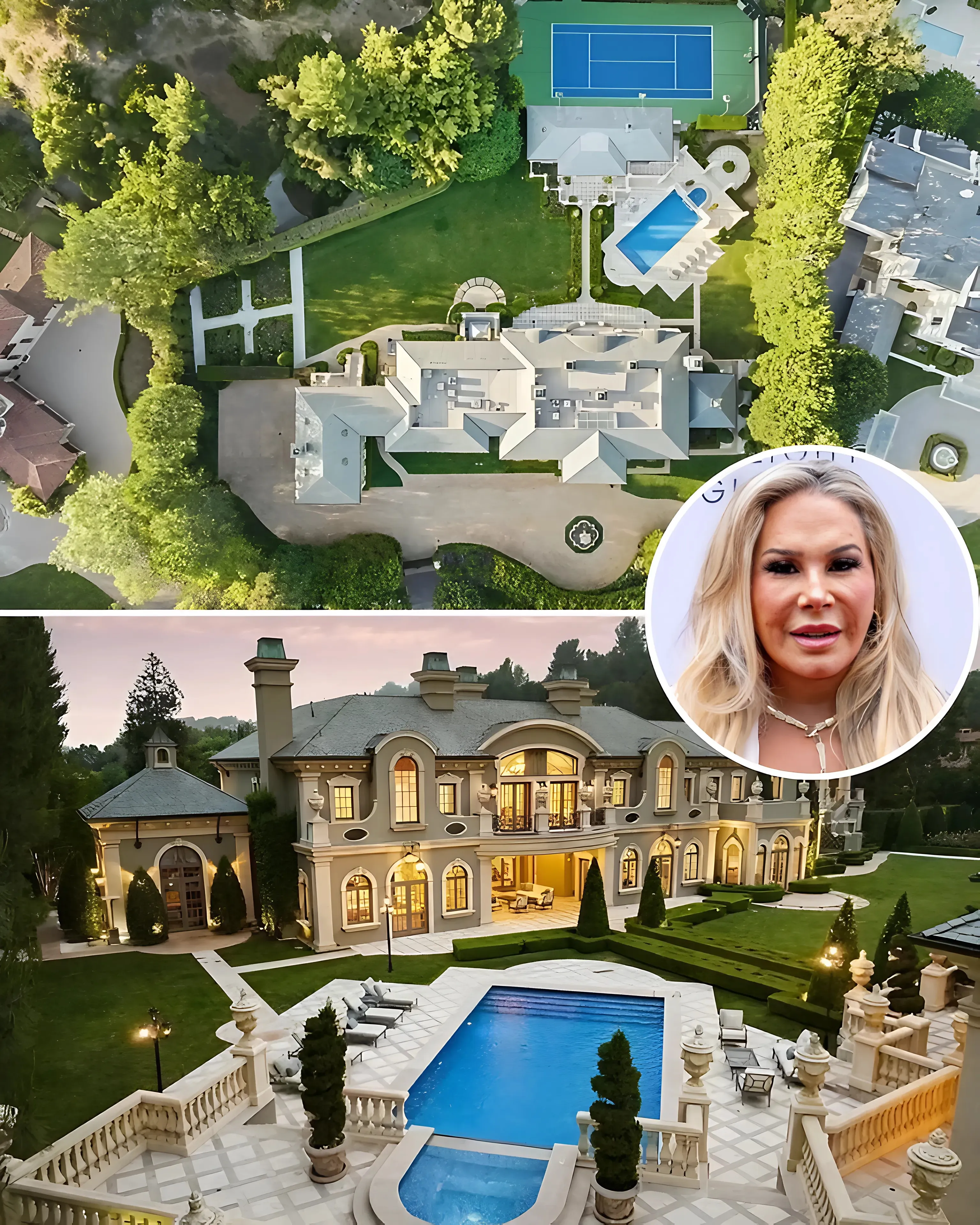 RHOBH alum Adrienne Maloof’s $12M Beverly Hills mansion featuring a massive infinity pool with mountain views
