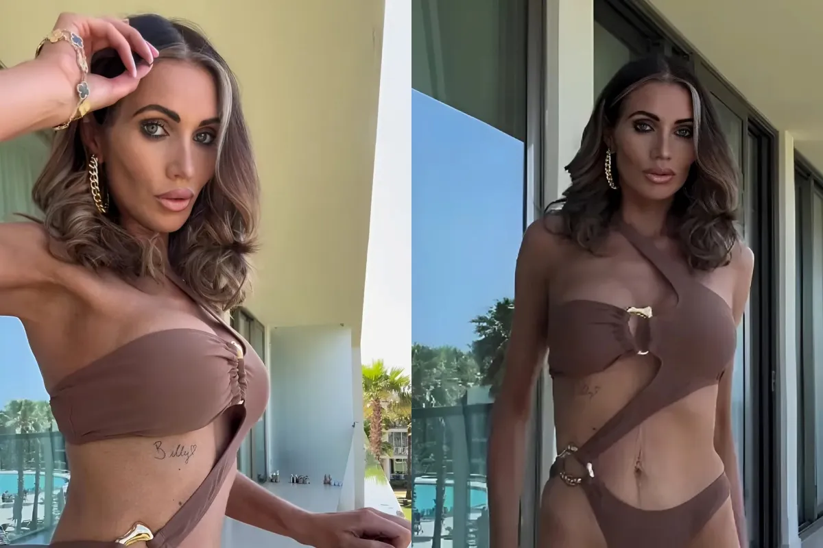 Bikini-clad Amy Childs hits back at trolls over extreme weight loss as she admits she needs to 'learn to love herself again' liennhi