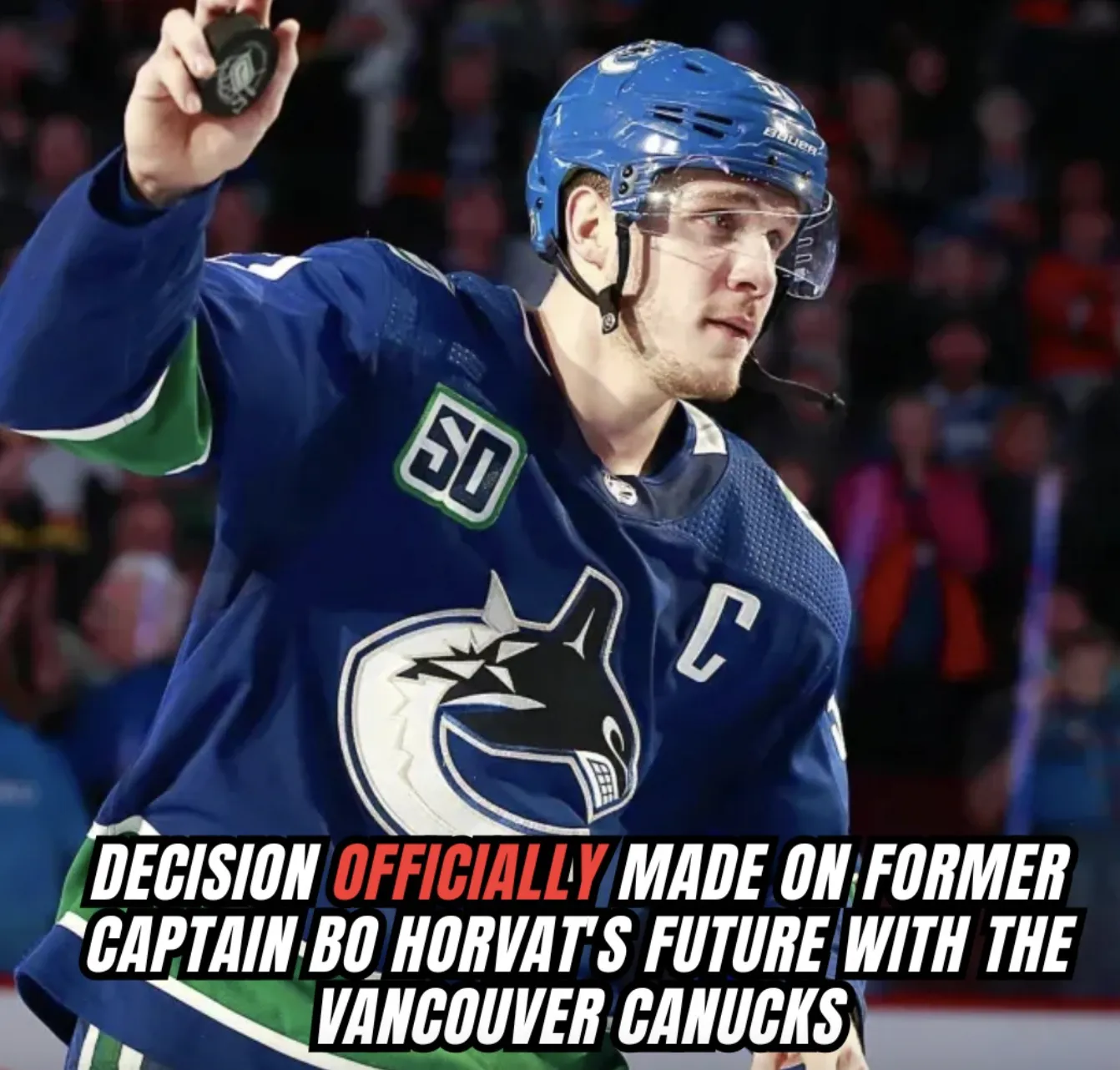 Decision Officially Made on Former Captain Bo Horvat's Future With the Vancouver Canucks