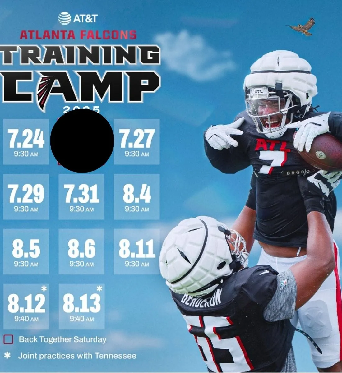 The Atlanta Falcons announced their training camp schedule and they want YOU to be there