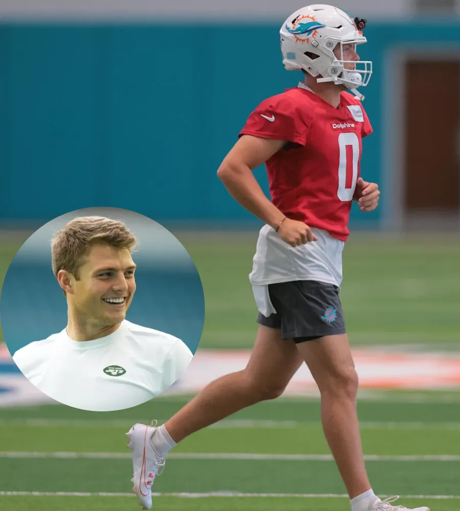 Miami Dolphins QB Zach Wilson is “Late” at Minicamp