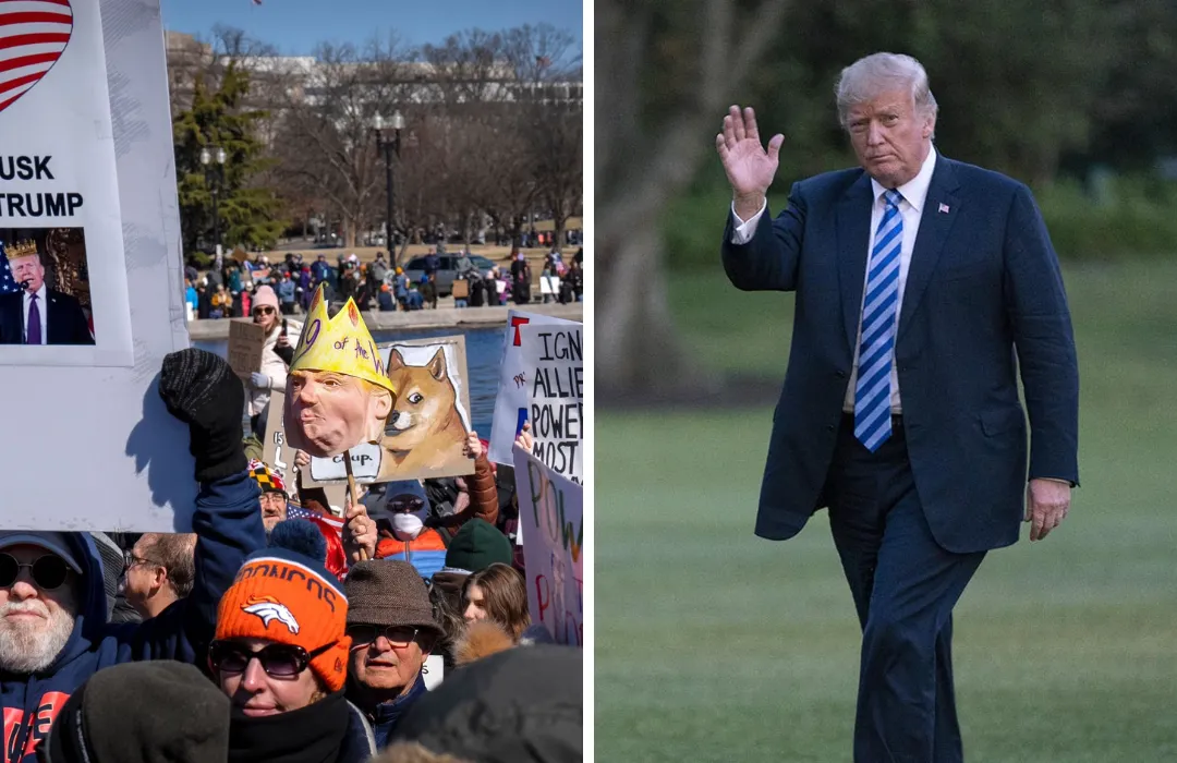 Trump Def..ends Against ‘No Kings’ Protests, Rejects Claims of Monarchical Power
