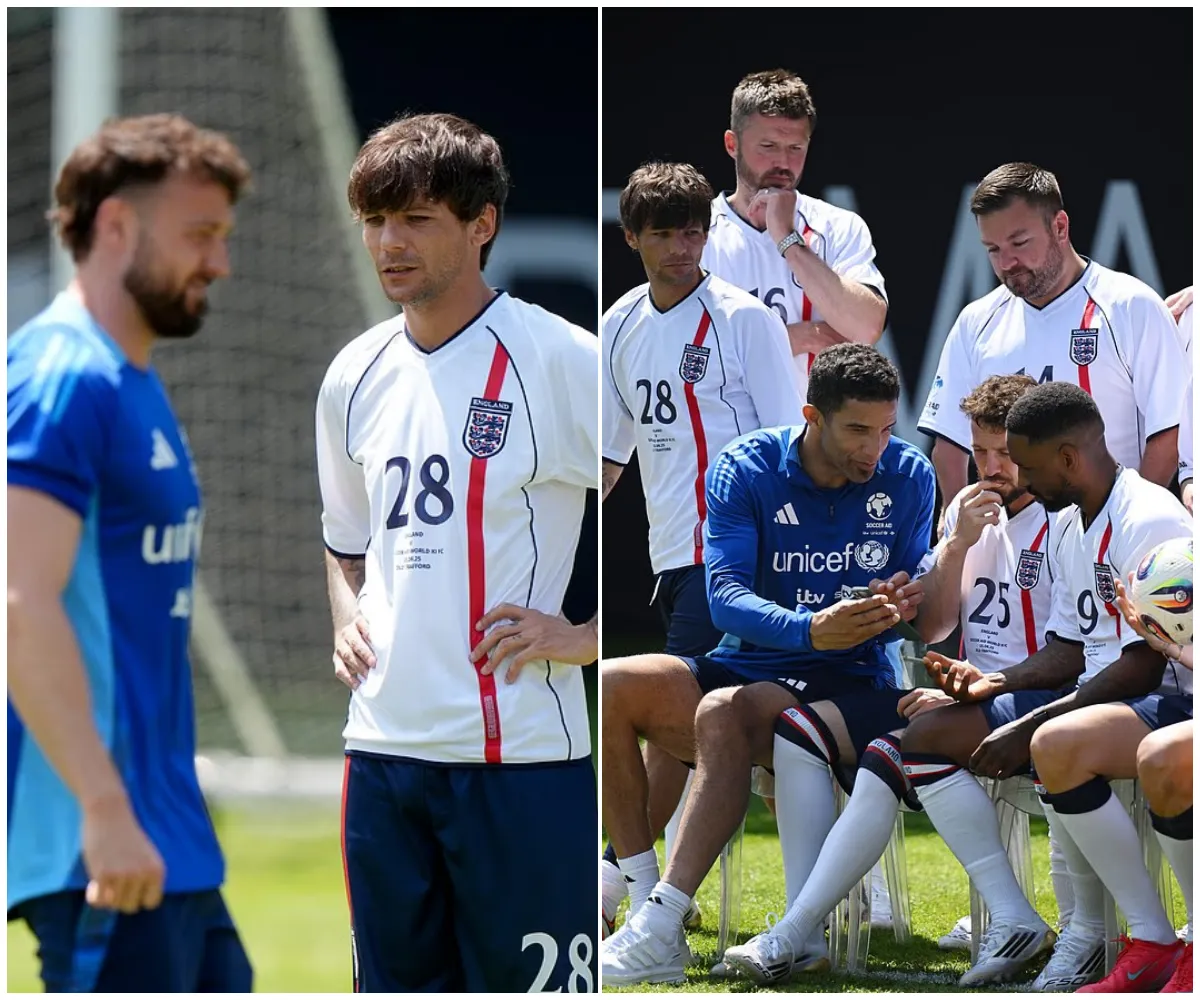 How glum Louis Tomlinson's 'hard stares' at Sam Thompson displayed the depths of their 'playground mentality' just moments before TV star revealed he was out of... - suong