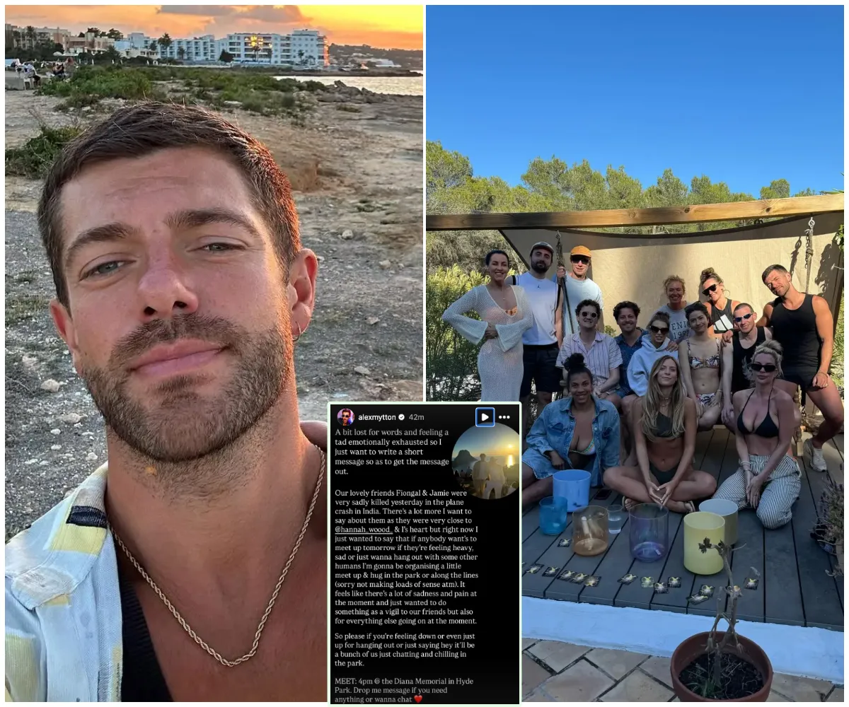 “We’re heartbroken” – Made In Chelsea’s Alex Mytton breaks down as he pays emotional tribute to close friends feared dead in Air India crash after spiritual retreat ends in unthinkable tragedy - suong