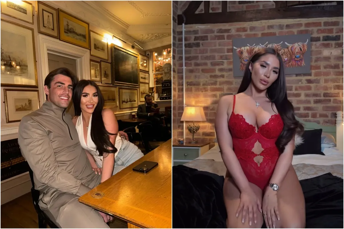 Chloe Brockett looks incredible in very sexy red lingerie after reuniting with boyfriend Jack Fincham for ngocc