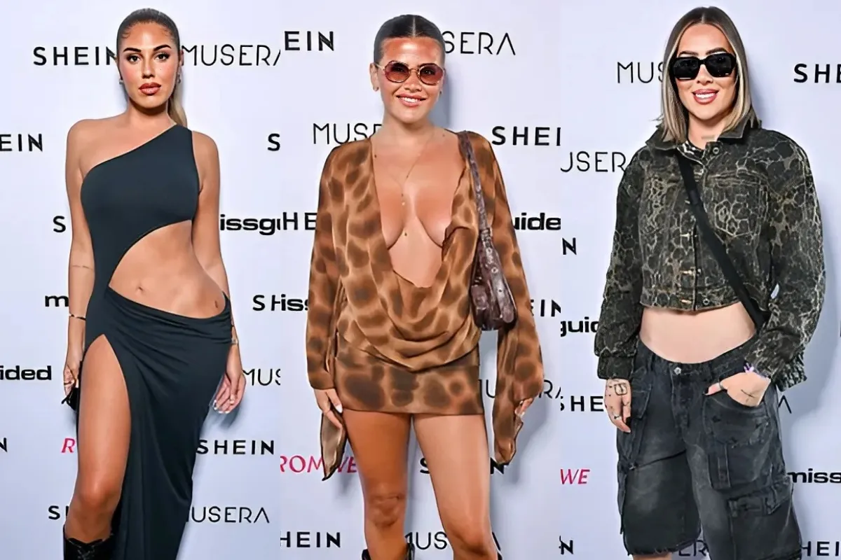 Love Island's Anna Vakili shows off her curves in a racy black cut-out dress as she joins stylish Matilda Draper and Demi Sims at SHEIN's VIP party during Parklife Festival liennhi