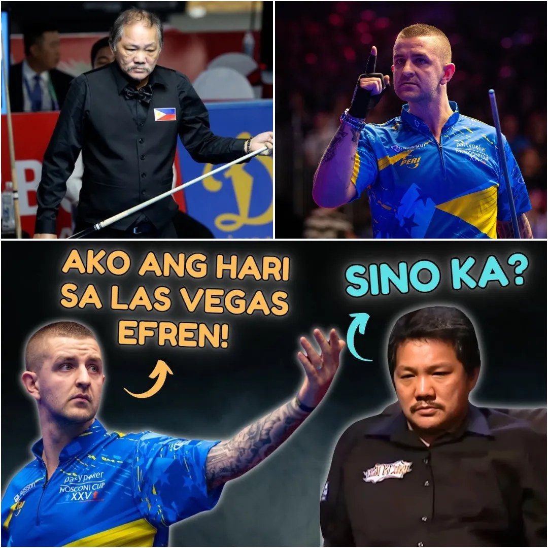 😱 "The Terrifying Las Vegas Star!" – Despite Not Scoring, Efren Reyes Freezes the Entire Table With His Legendary Aura!