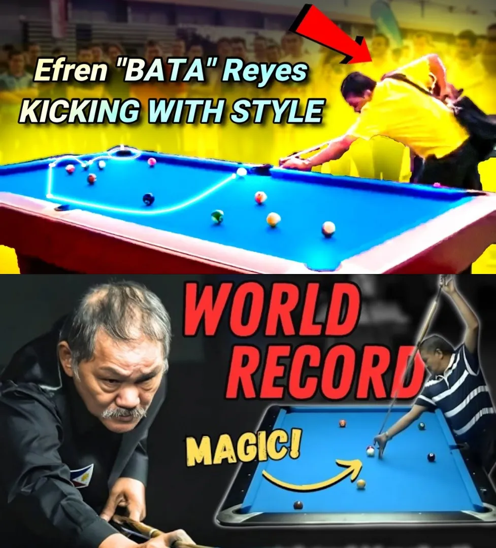 EFREN REYES' TOP 7 WORLD RECORDS❗ NO ONE CAN MATCH THE ONE AND ONLY THE MAGICIAN!