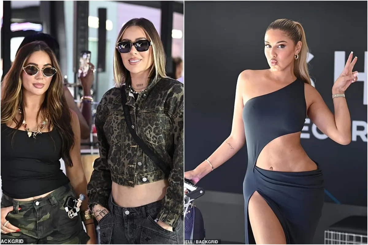 Love Island's Anna Vakili shows off her curves in a racy black cut-out dress as she joins stylish Matilda Draper and Demi Sims at SHEIN's ngocc