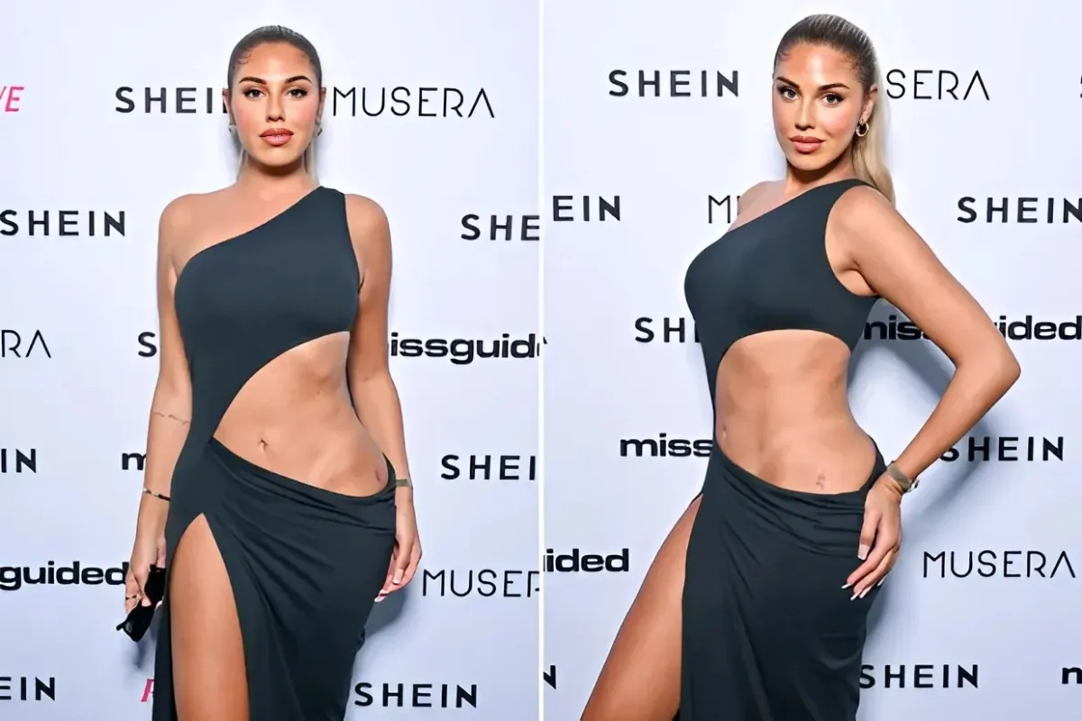 Love Island legend ditches her underwear and reveals intimate tattoo in sexy dress at Parklife Festival ngocc