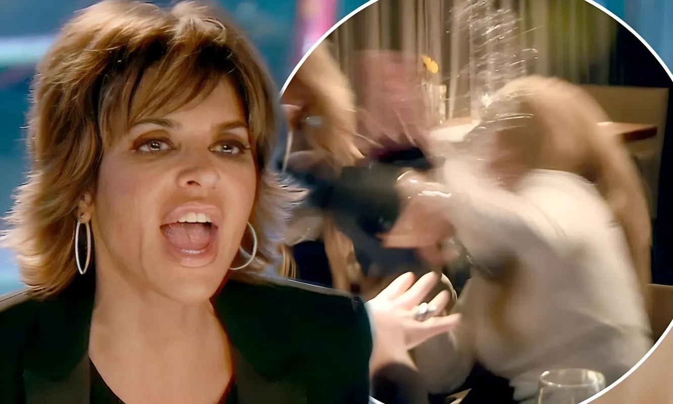 'I've lost my marbles': Lisa Rinna gets violent as she throws glass full of wine at Kim Richards on Real Housewives - lulu