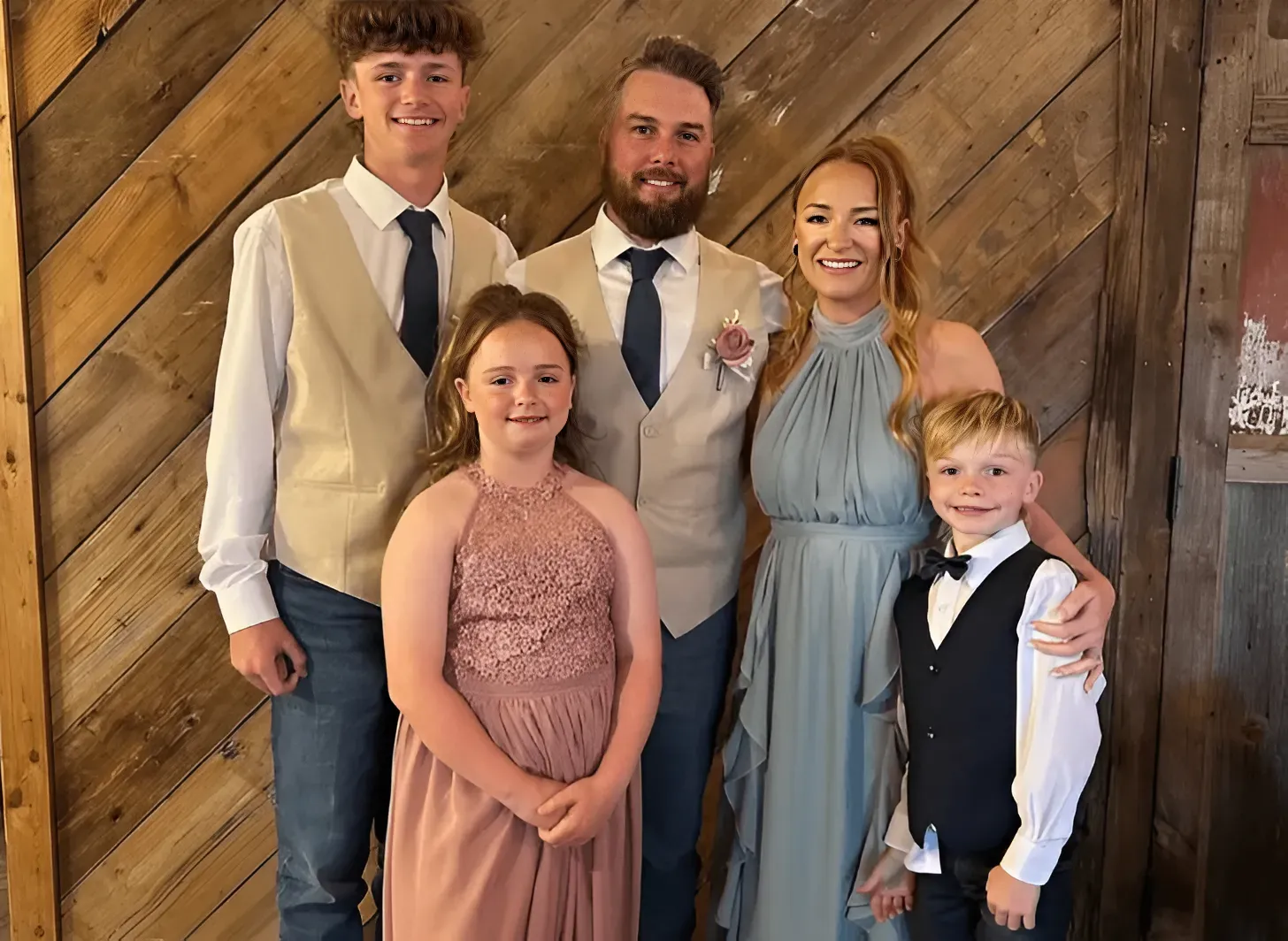 Maci & family at a wedding