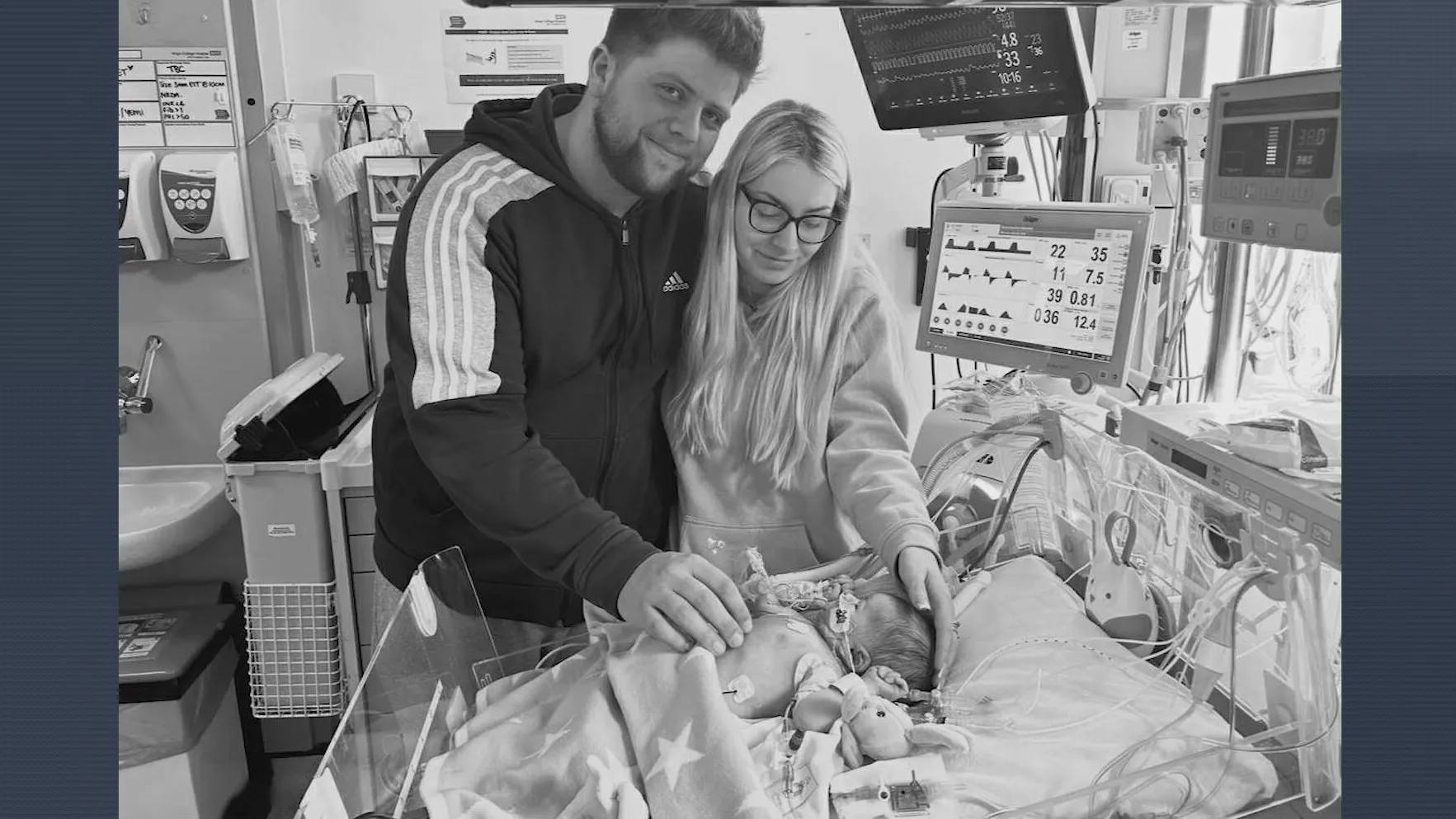 A couple from Sussex who lost their child are encouraging people not to kiss newborn babies