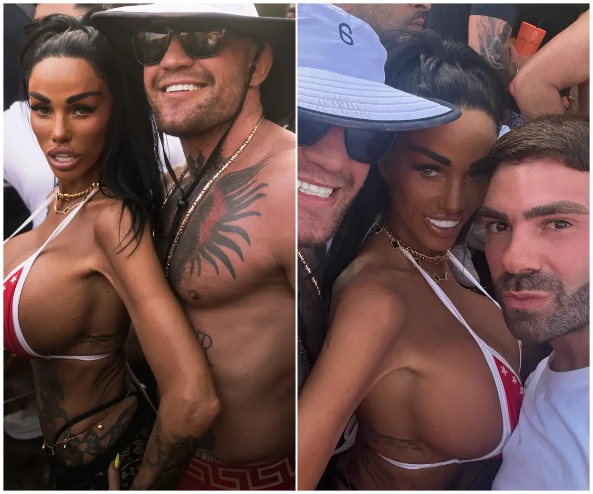“Katie’s vanishing frame shocks fans” – Katie Price sparks fresh concern as she flaunts dramatically thinner-than-ever figure in barely-there bikini while partying with Conor McGregor in wild Ibiza bash just weeks after new round of bum filler - suong