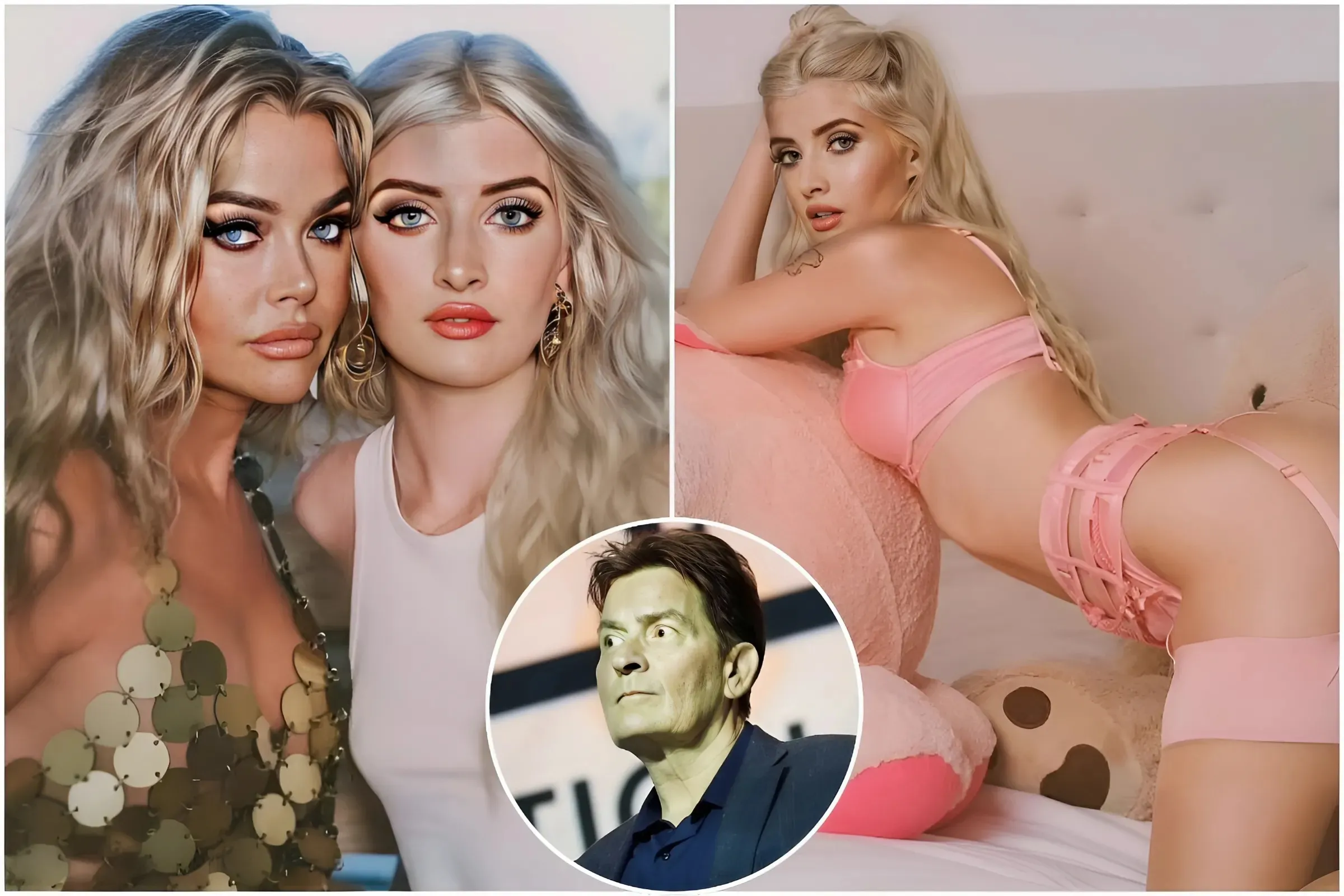 Denise Richards' friends fear she is 'DAMAGING' her daughter Sami, 20, by 'enabling her sex work' on OnlyFans - as insiders say dad Charlie Sheen 'is not happy' about her online career but feels powerless to stop it