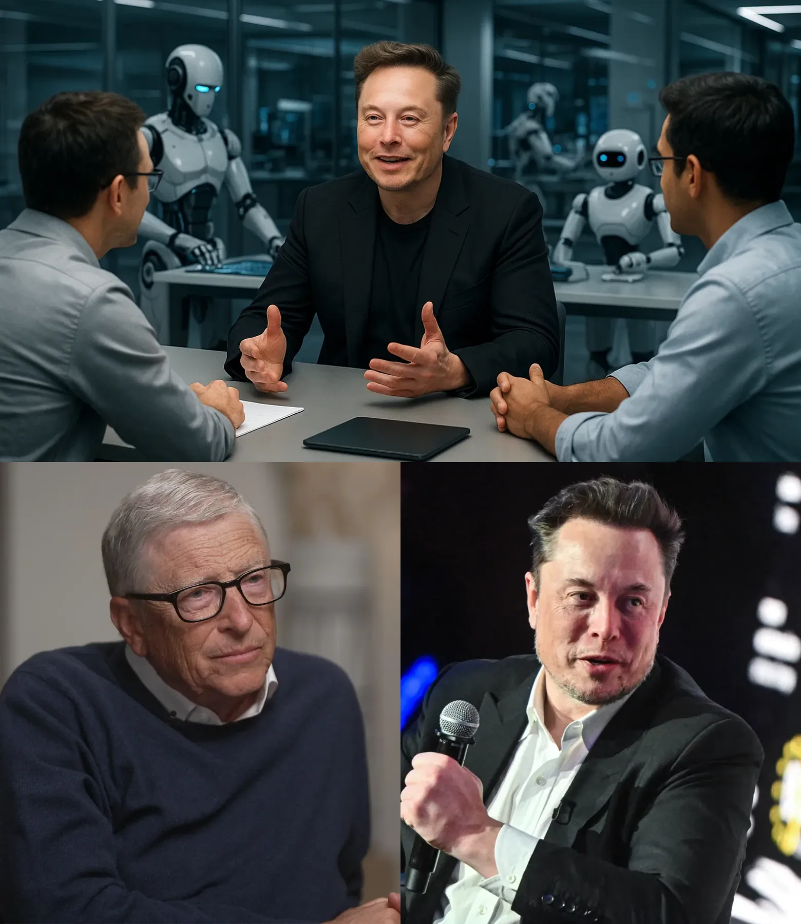 Bill Gates Slams Elon Musk’s Vision of a Jobless Future and Universal High Income for 80% of the Population