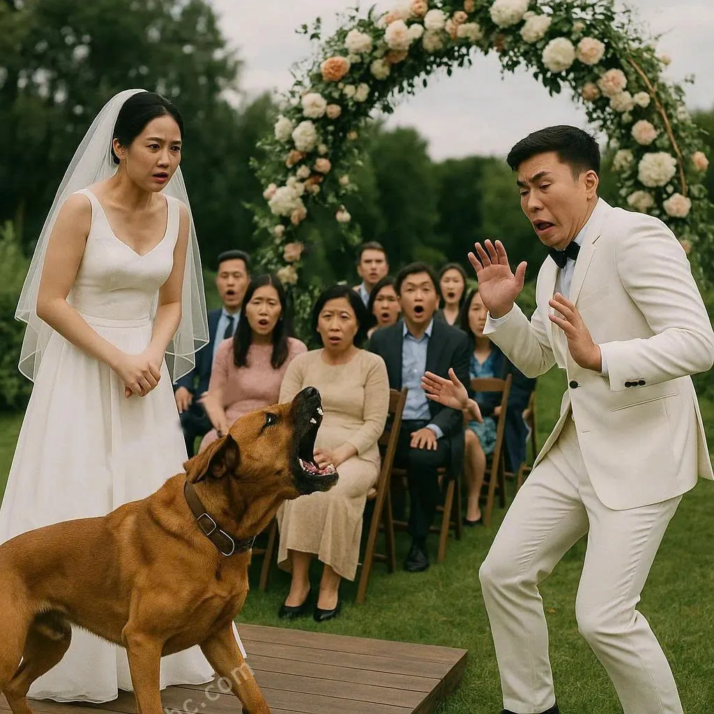 Con chó bất ngờ sủa điên loạn trong lễ cưới – và cứu cô dâu khỏi một bi kịch được sắp đặt