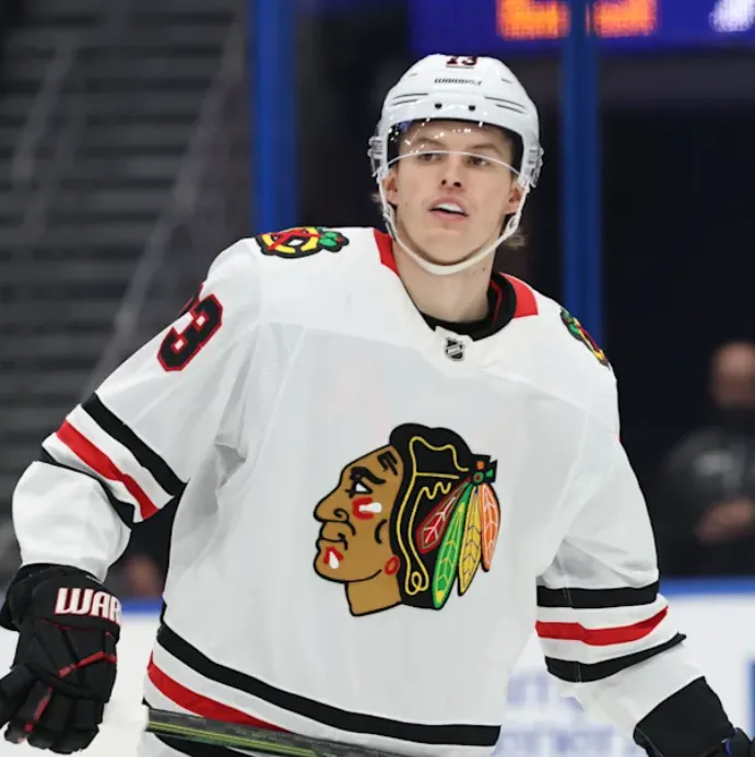 Lukas Reichel named to Germany's Olympic roster despite uneven play for Blackhawks