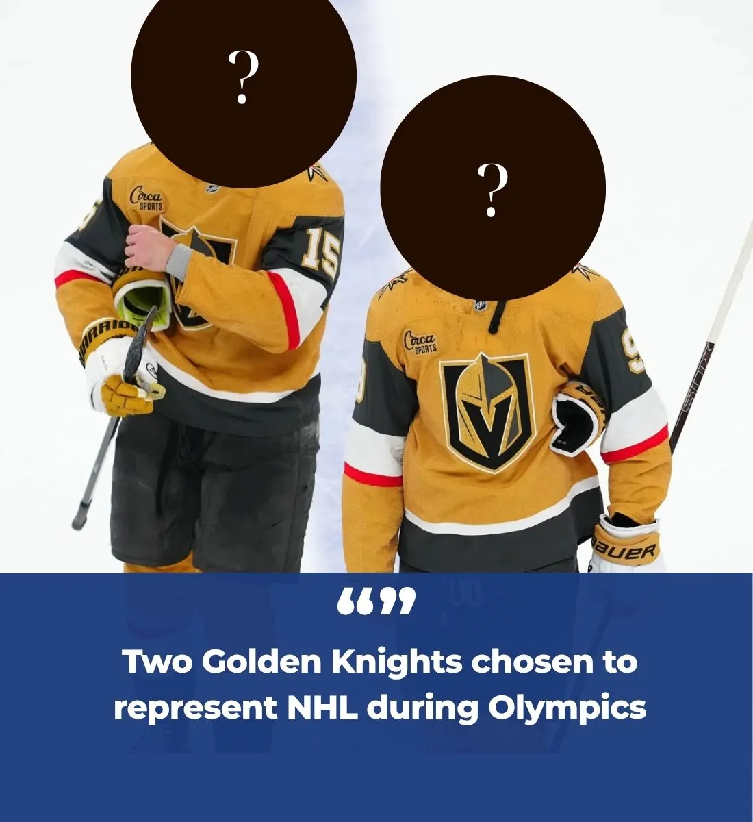 Two Golden Knights chosen to represent NHL during Olympics