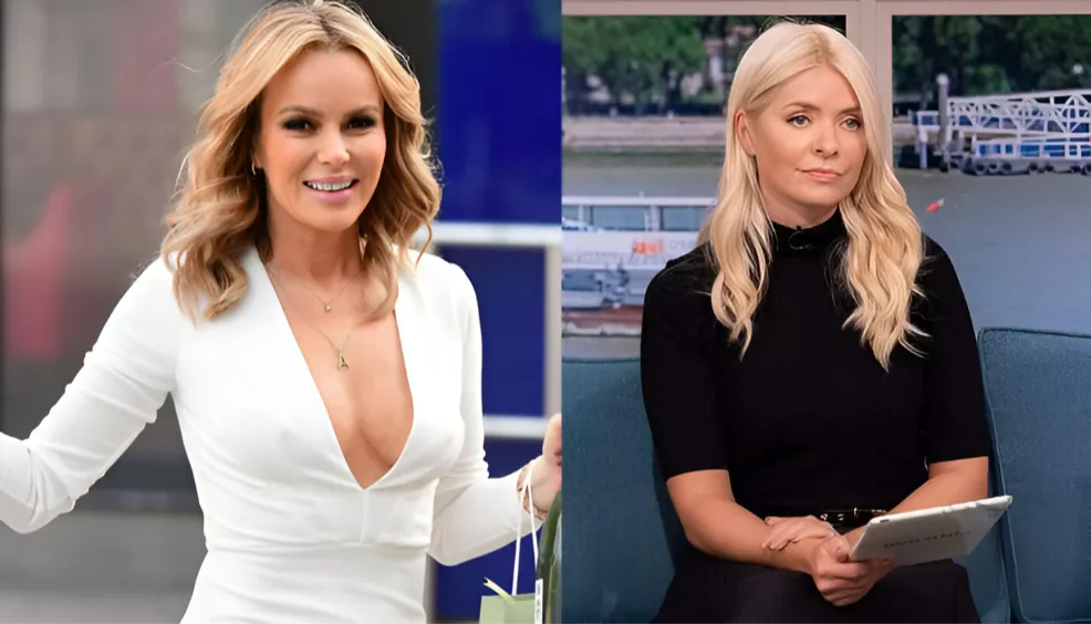 Amanda Holden warned 'you'll get in trouble' as she aims sly dig at Holly Willoughby