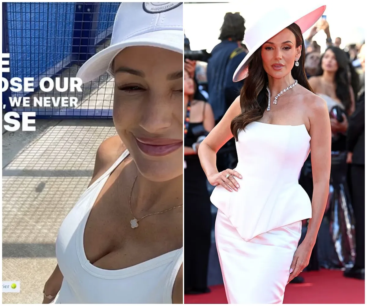 “Everything she touches turns to gold” – Michelle Keegan stuns in white sports bra on the paddle court as she marks her sizzling return from maternity leave with a six-figure Sky deal and new A-list campaign with Idris Elba - suong