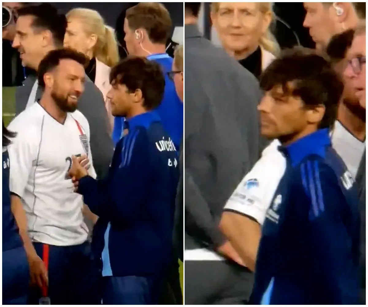 “He looked away the second he saw him” – Brutal moment Louis Tomlinson SNUBS Sam Thompson at Soccer Aid caught on camera as simmering feud over Zara McDermott explodes in icy post-match encounter - suong